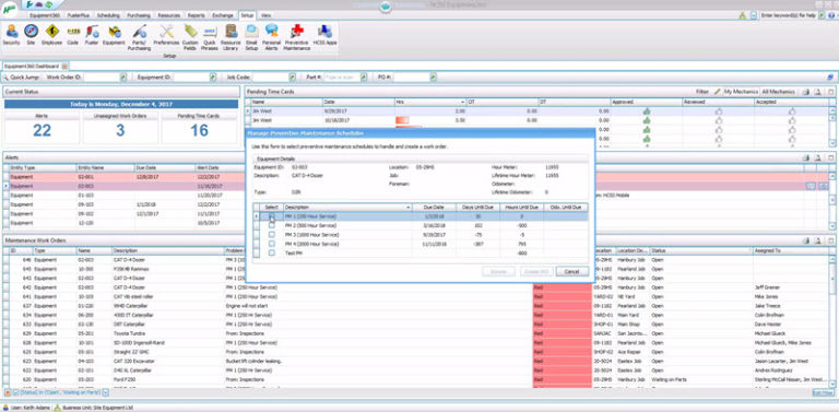 Preventative Maintenance Software for Construction Fleets - HCSS