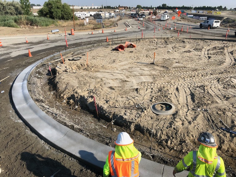 queensgate roundabout construction