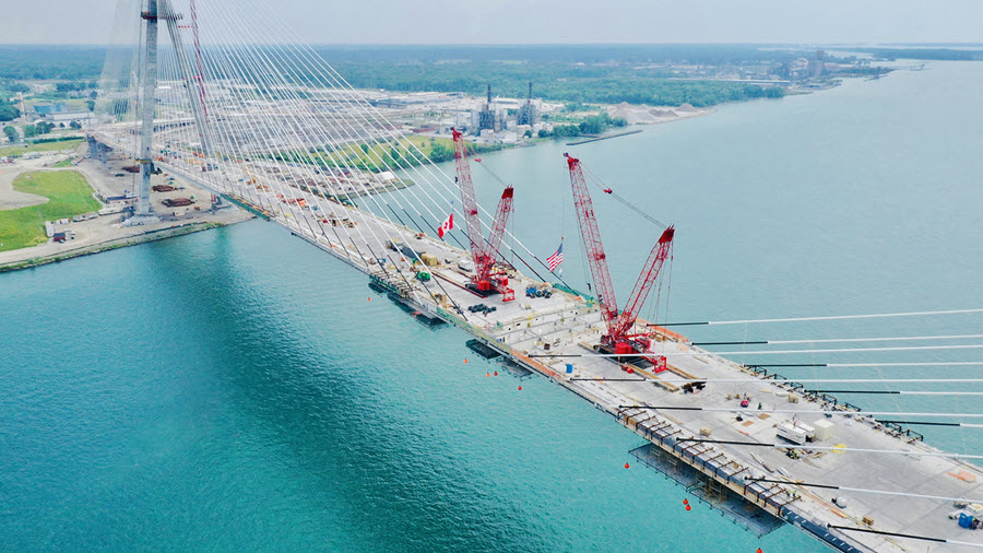 gordie howe international bridge construction