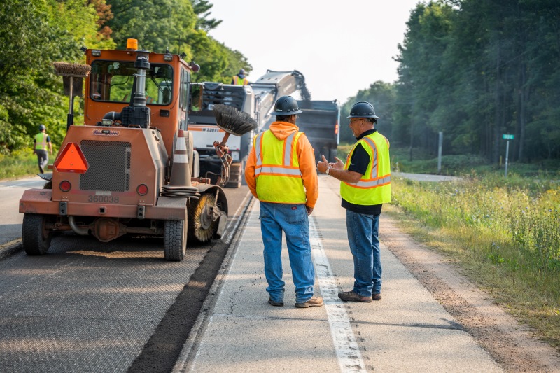 paving two field crew