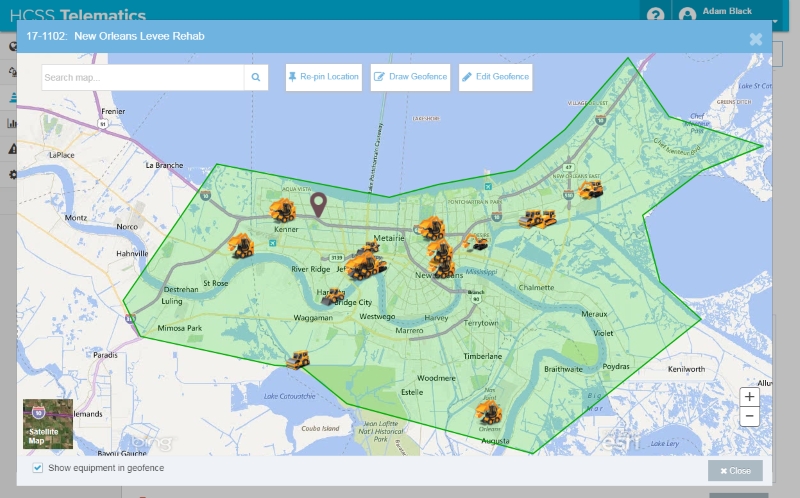 equipment tracking hcss telematics