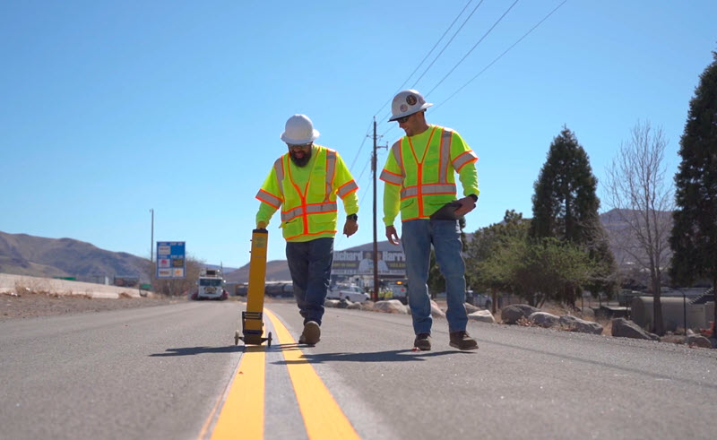 interstate companies road marking crew
