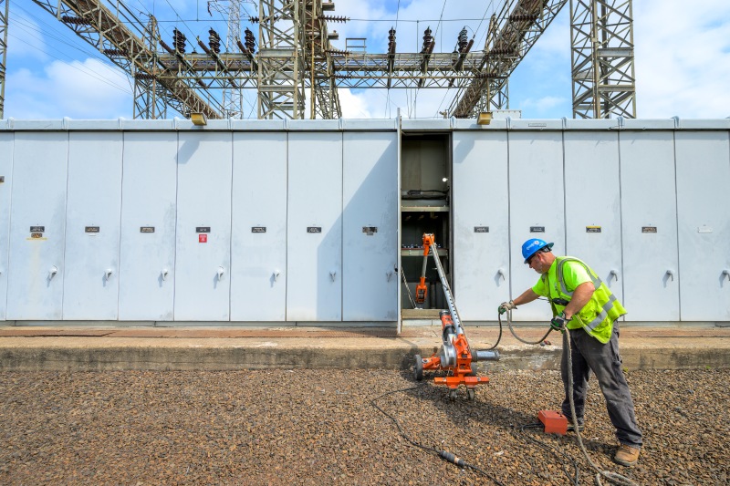 Substation project utilities work